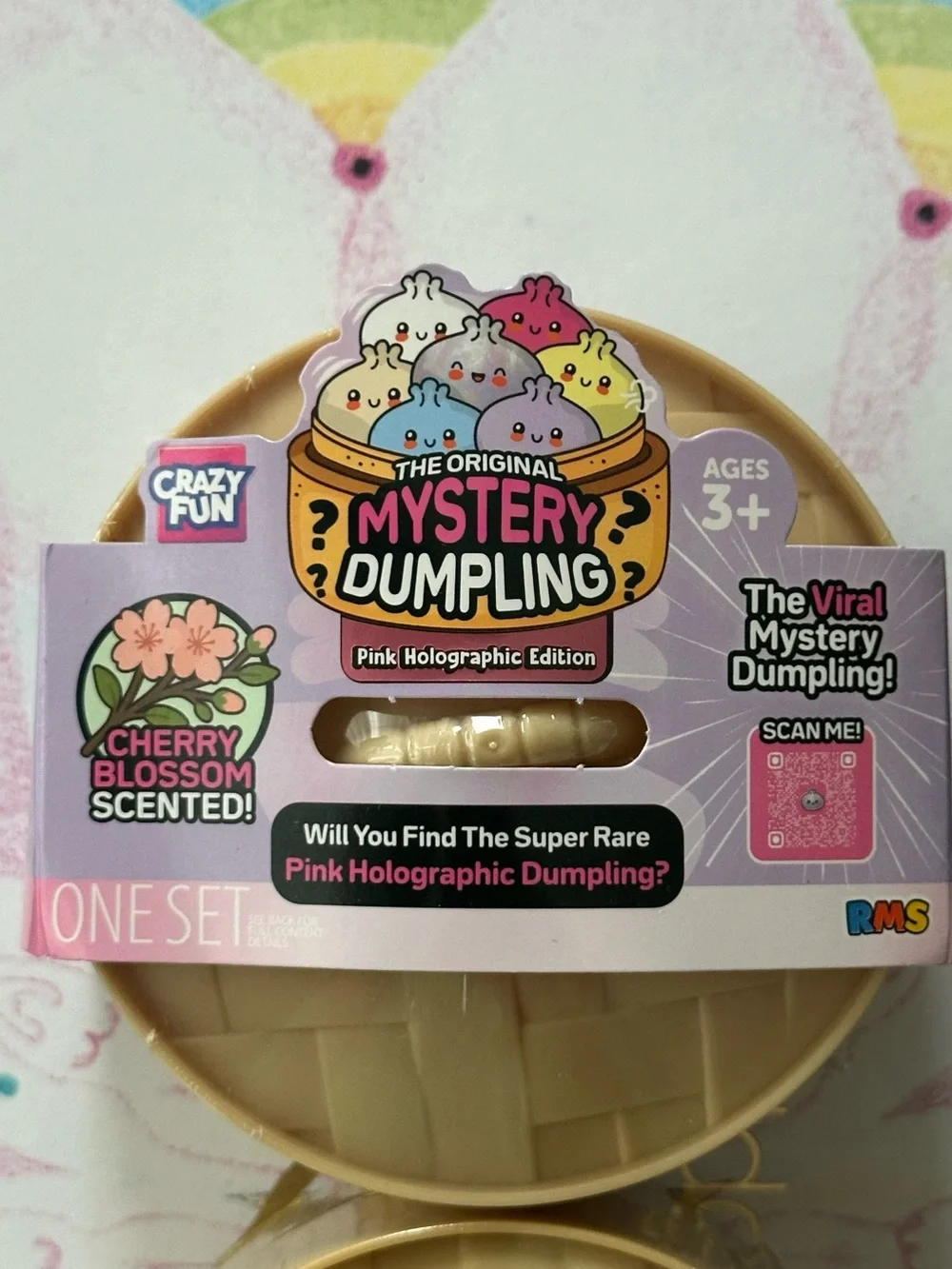 RMS Squishy Dumpling Kids Toy - Pink Pack 2 series- confetti 🎉 and cherry bl